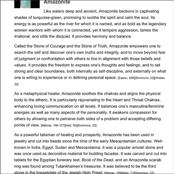 Amazonite Bracelet with Ohm charm - Picture 2 of 4